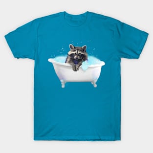 Raccoon in the bathtub T-Shirt